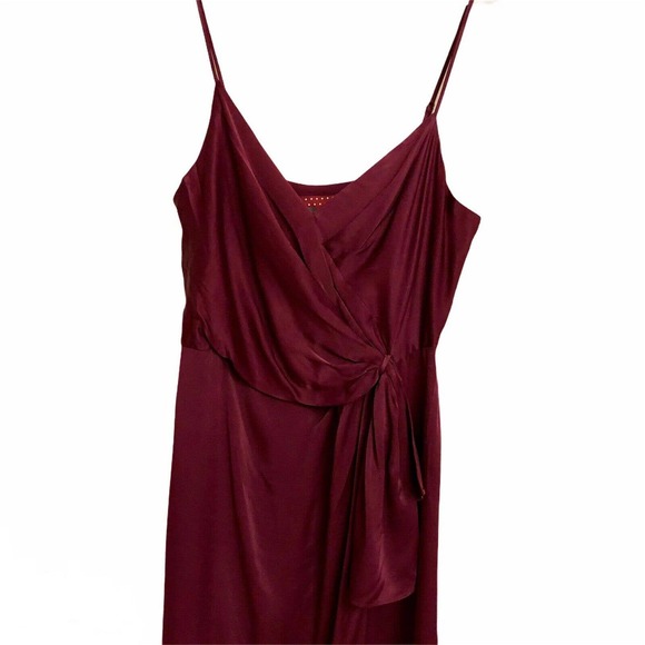 Anthropologie Plum Giverny Midi Slip Dress 10 - Picture 3 of 4
